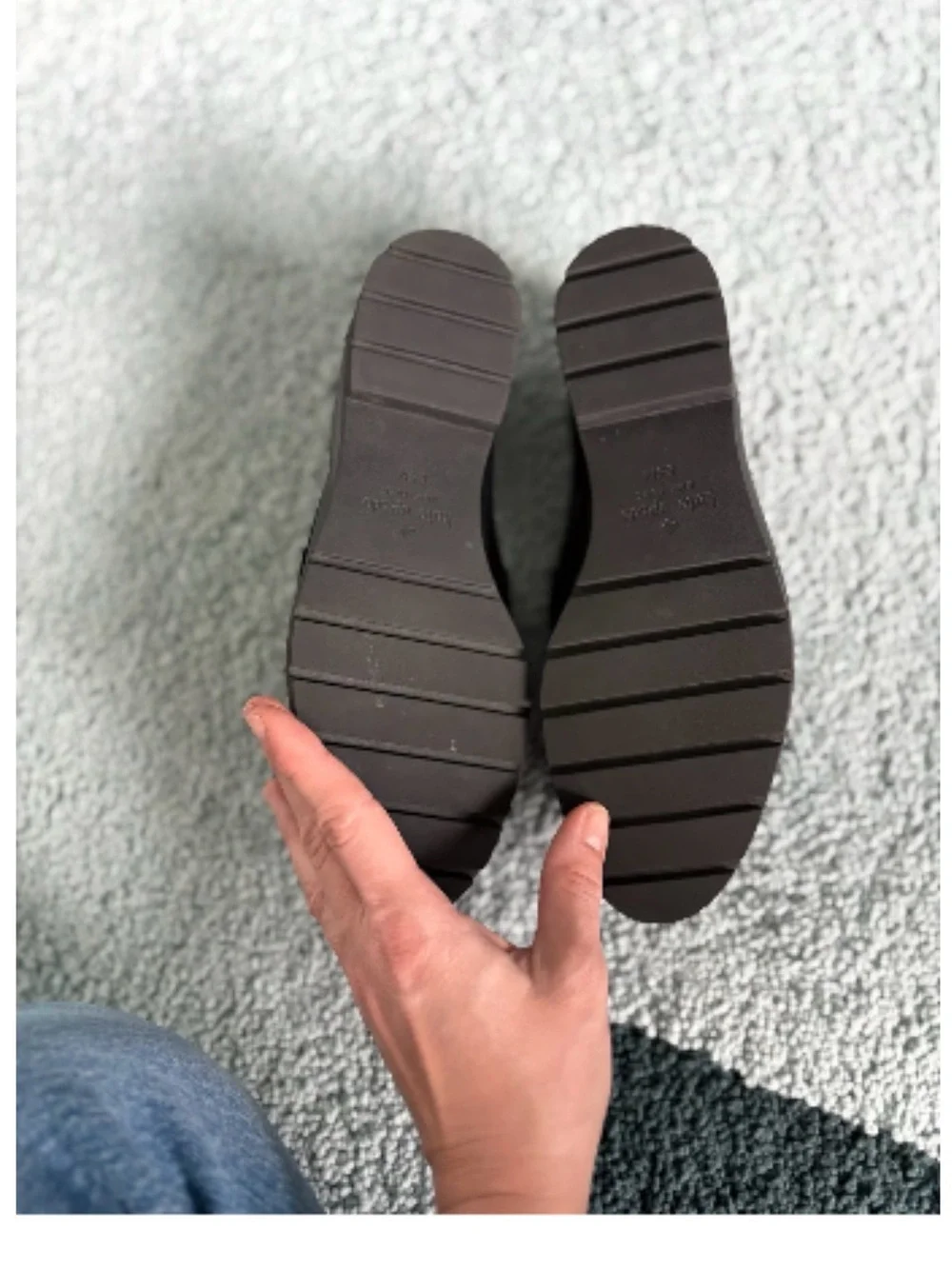 kate spade Black and Tan Leather Loafers
